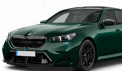 Тёмно-зелёный BMW на маршруте подбора